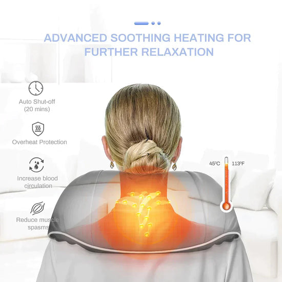 Heated Neck &amp; Shoulder Wrap Massager