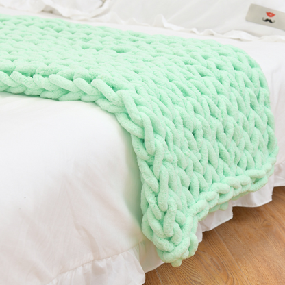Chunky Knit Weighted Blanket – Cozy Calming Comfort