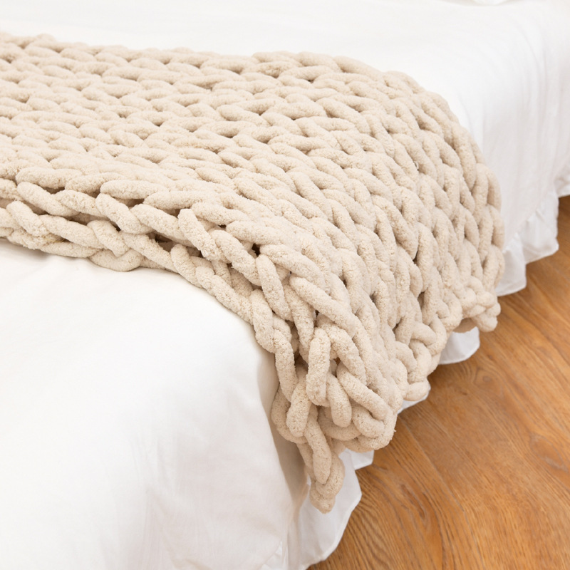 Chunky Knit Weighted Blanket – Cozy Calming Comfort