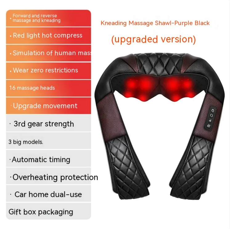 Heated Neck &amp; Shoulder Wrap Massager