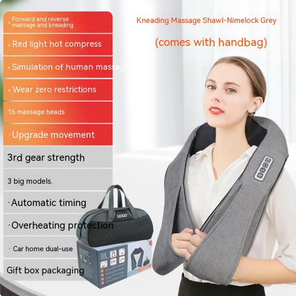 Heated Neck &amp; Shoulder Wrap Massager