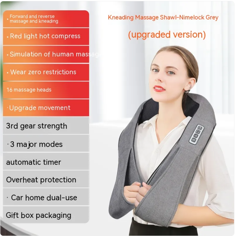 Heated Neck &amp; Shoulder Wrap Massager