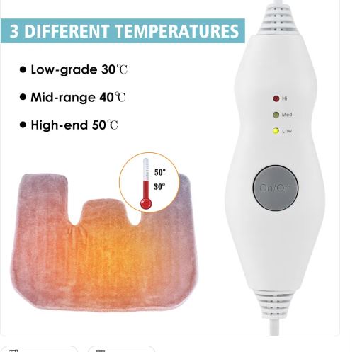 Heated Neck &amp; Shoulder Shawl Wrap with Adjustable Temperature