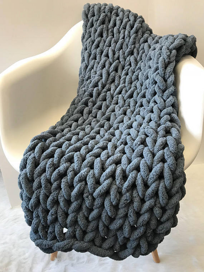 Chunky Knit Weighted Blanket – Cozy Calming Comfort