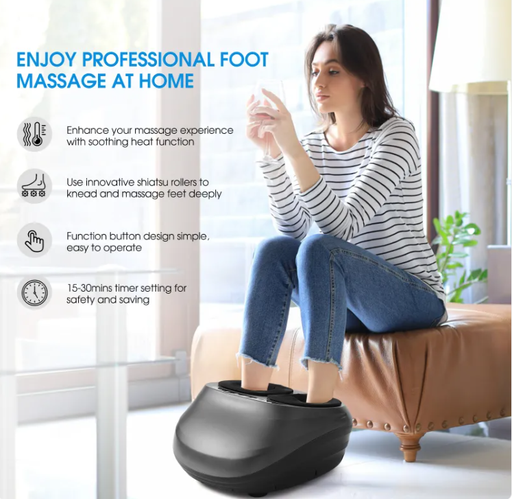 Shiatsu Electric Foot Massager with Heat