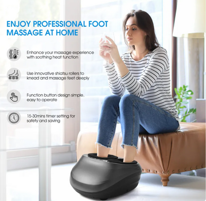 Shiatsu Electric Foot Massager with Heat