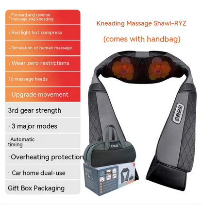 Heated Neck &amp; Shoulder Wrap Massager